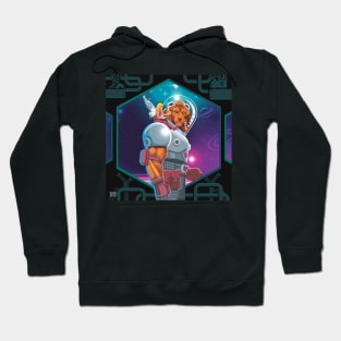 Astronaut Lion and Fairy in Space Hoodie